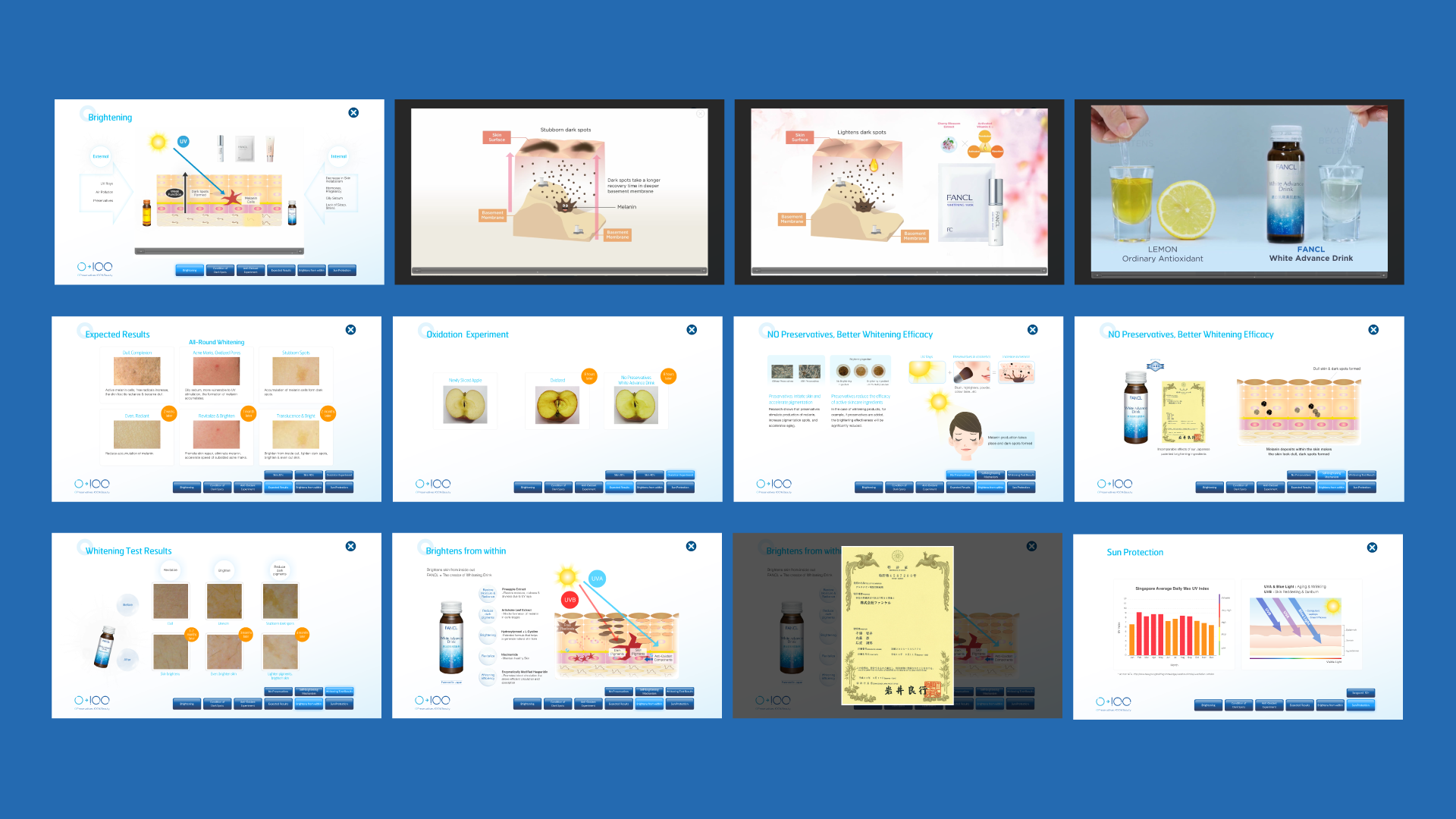 FANCL Whitening Product Campaign Animation